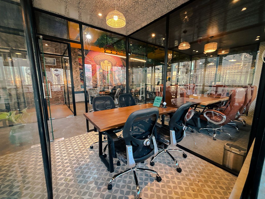 4 Seater private cabin at coworking "